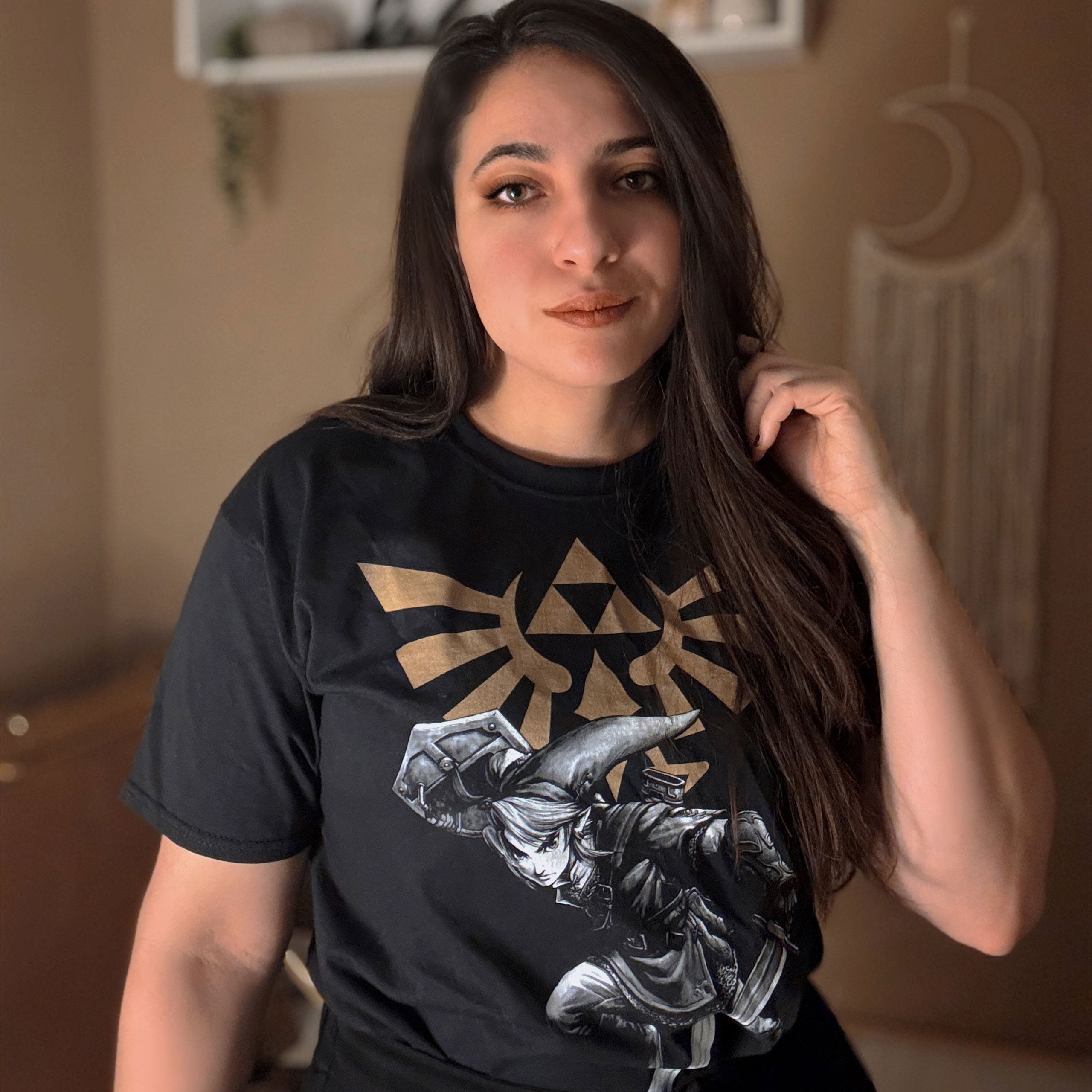 Zdjęcie produktu Zelda - Link Battle T-Shirt czarne
