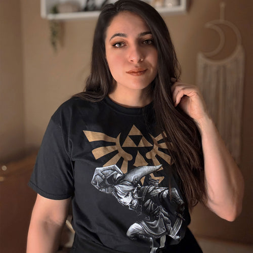 Zdjęcie produktu Zelda - Link Battle T-Shirt czarne