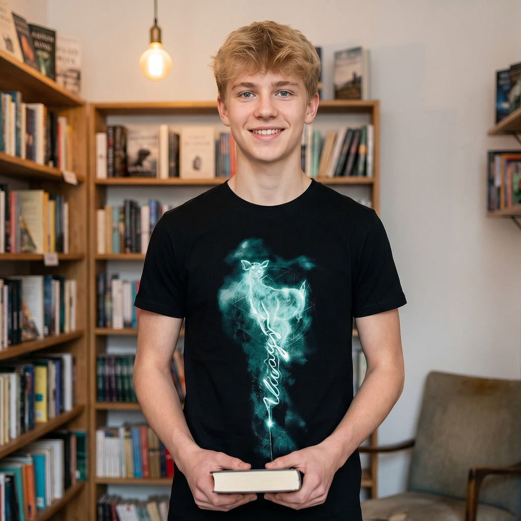 Zdjęcie produktu Snape Patronus Always T-Shirt damskie czarne - Harry Potter