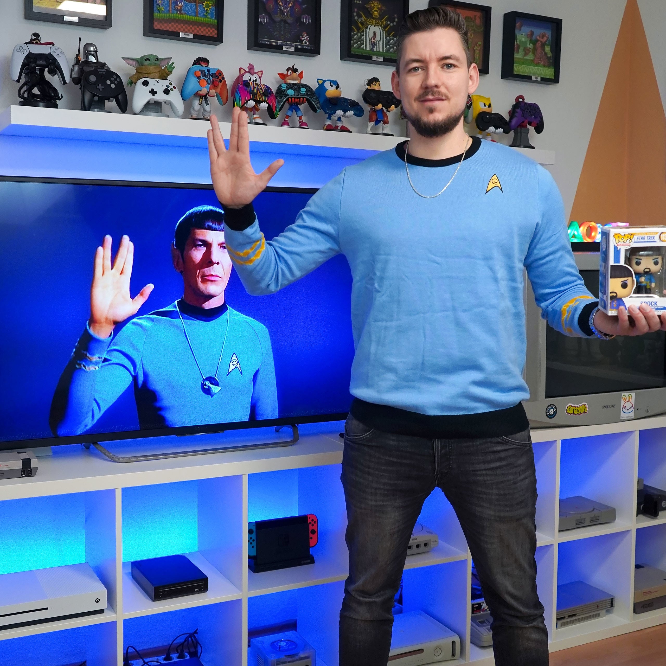 Zdjęcie produktu Star Trek - Sweter z dzianiny Mister Spock Uniform niebieski