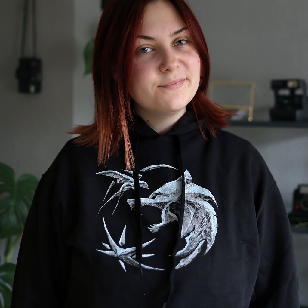 Product image Witcher - Wolf Emblem Hoodie Black
