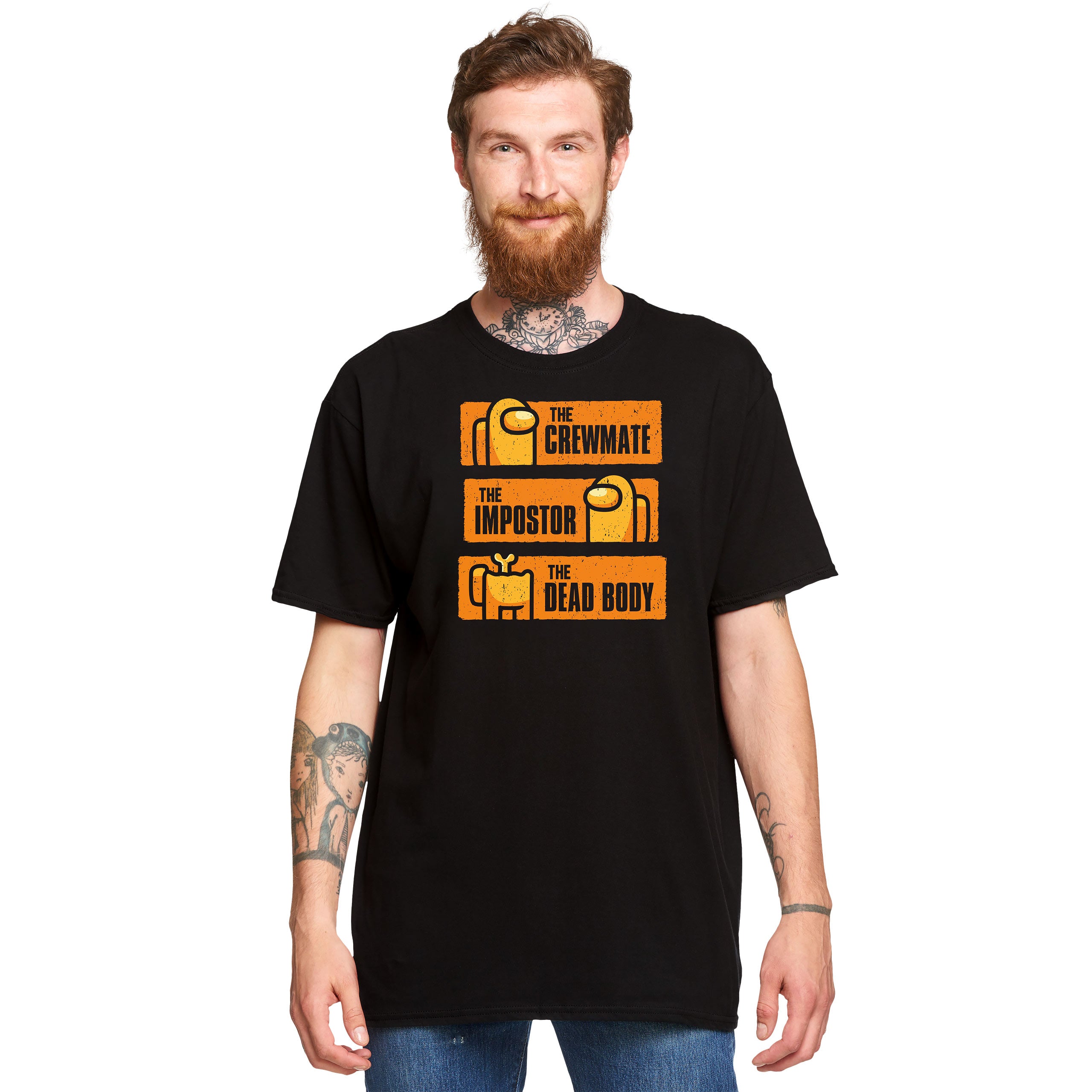 Zdjęcie produktu Impostor From Life To Death T-Shirt dla fanów Among Us czarne