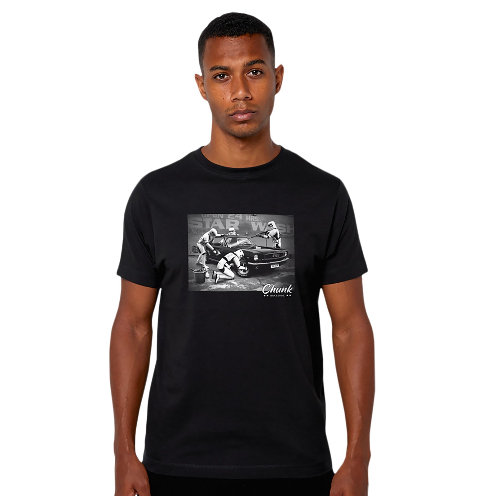 Zdjęcie produktu Star Wash T-Shirt dla fanów Star Wars czarne