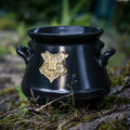 Zdjęcie produktu Harry Potter - Czarny kubek 3D z herbem Hogwartu w kształcie kociołka