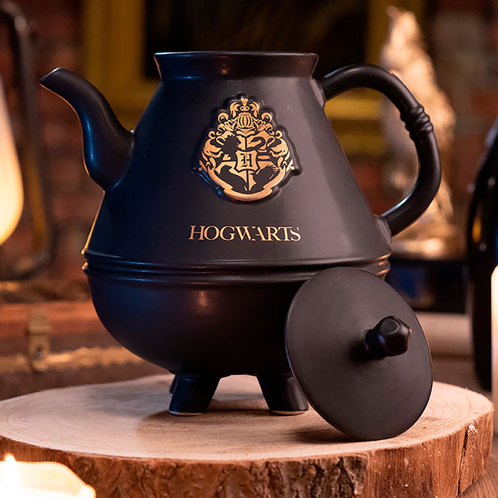 Zdjęcie produktu Harry Potter - Zestaw do herbaty z kotłem i herbem Hogwartu