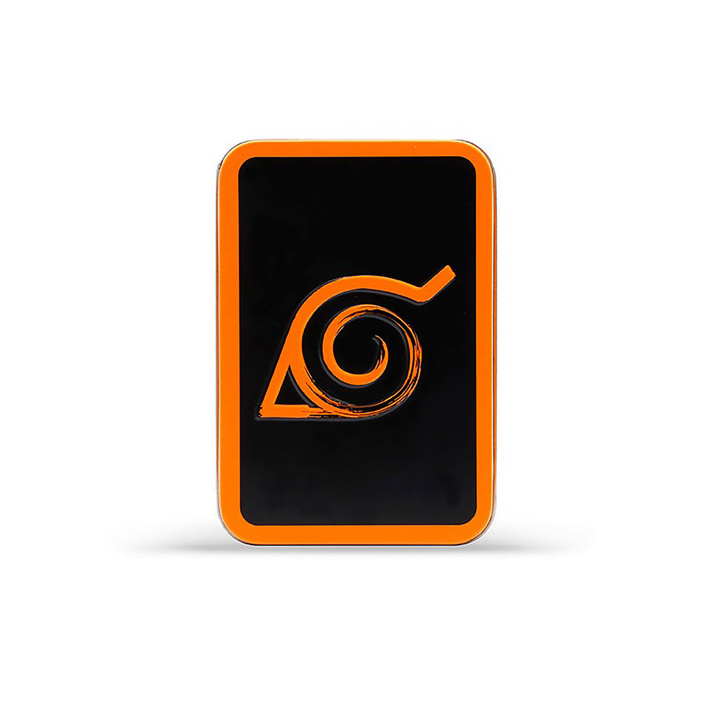 Zdjęcie produktu Naruto Shippuden - Karty do gry z symbolem Konoha w metalowym pudełku