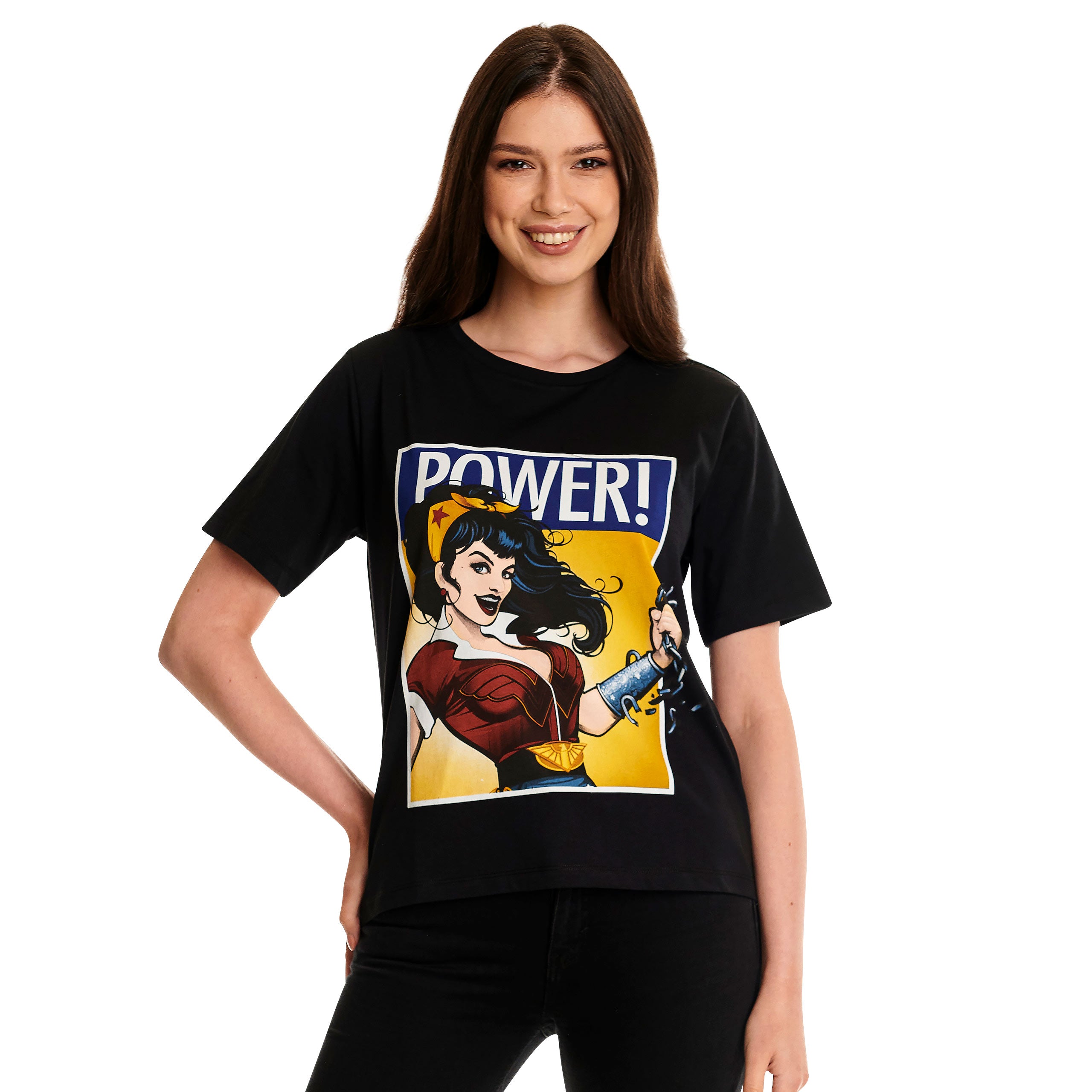 Zdjęcie produktu Wonder Woman - We Can Do It! T-Shirt damski czarny