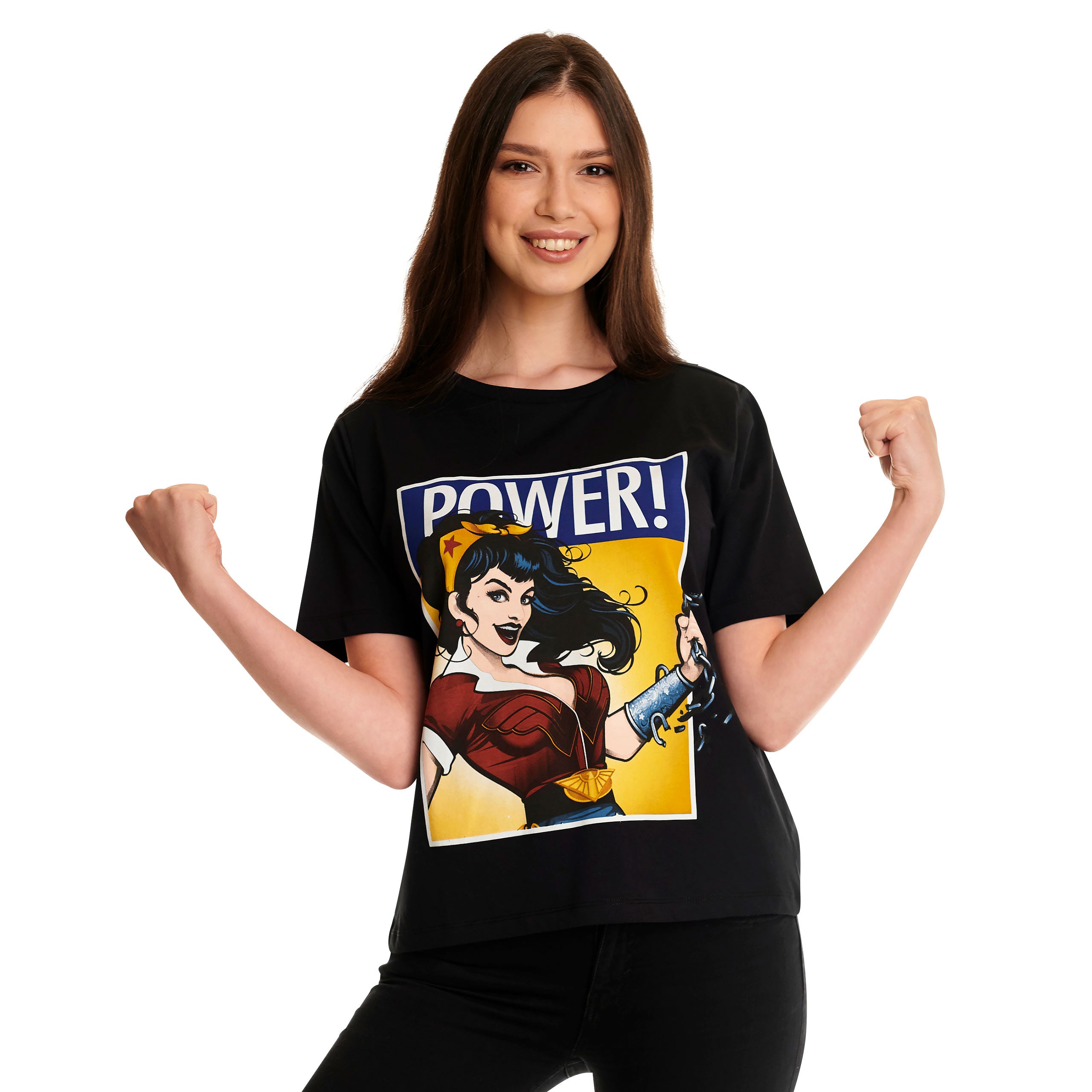 Zdjęcie produktu Wonder Woman - We Can Do It! T-Shirt damski czarny