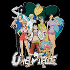 Zdjęcie produktu One Piece - Koszulka Ruffy z załogą Słomkowego Kapelusza czarna