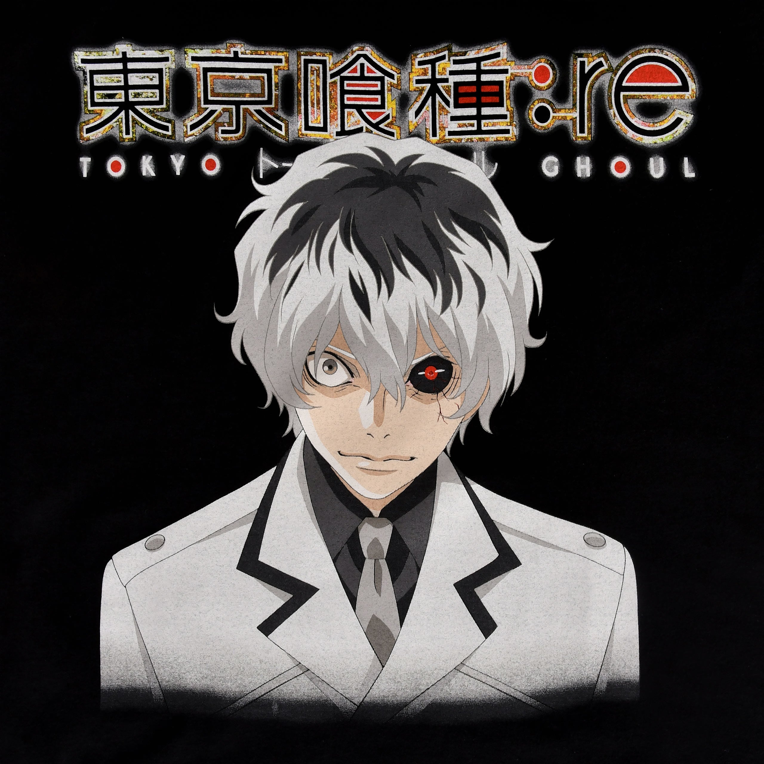 Product image Tokyo Ghoul - Ken Kaneki with Kakugan T-Shirt black