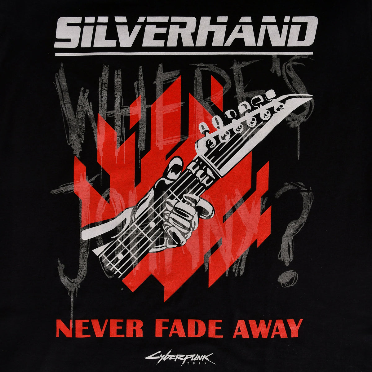 Zdjęcie produktu Cyberpunk 2077 - Johnny Fade Glow in the Dark T-Shirt czarny