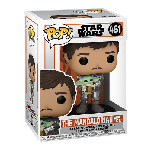 Zdjęcie produktu Mando z Grogu Figurka Funko Pop - Star Wars The Mandalorian