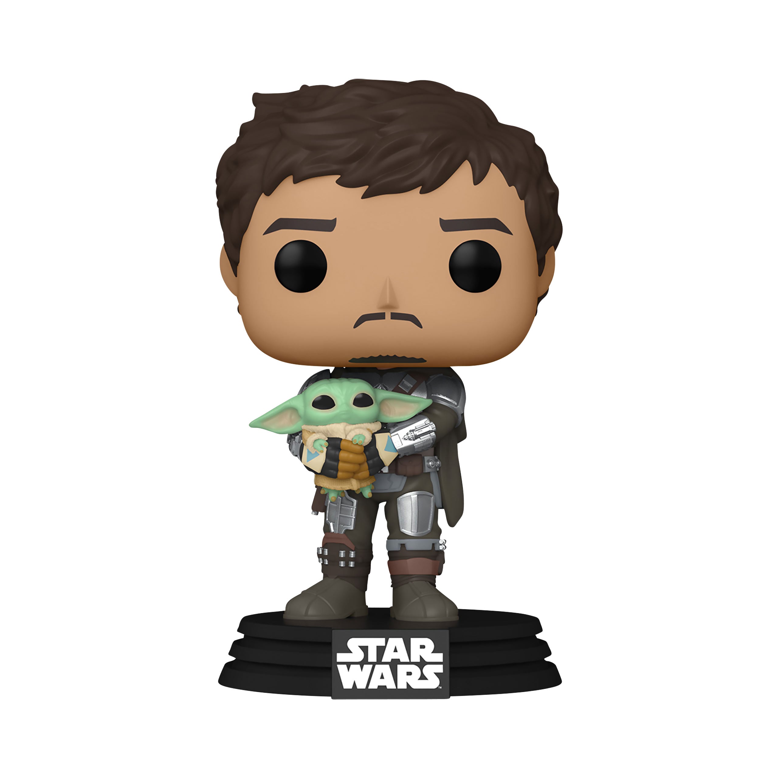 Zdjęcie produktu Mando z Grogu Figurka Funko Pop - Star Wars The Mandalorian