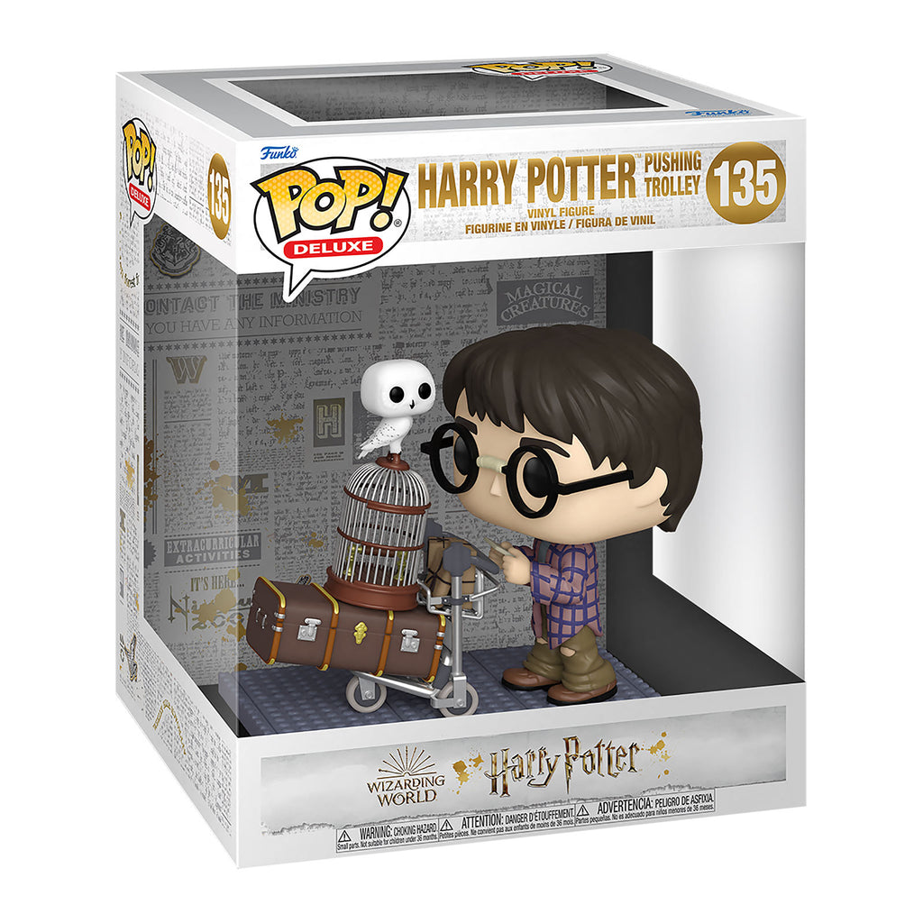Zdjęcie produktu Harry Potter z wózkiem bagażowym na peronie 9 3/4 Funko Pop Figurka