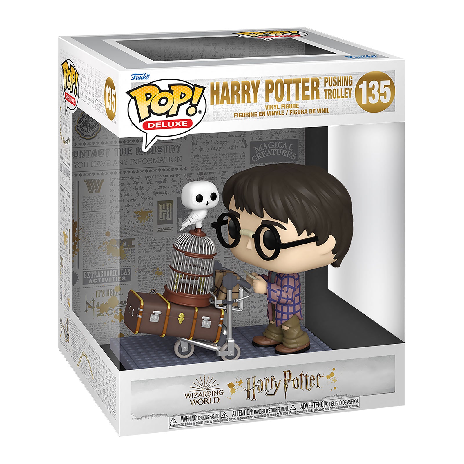 Zdjęcie produktu Harry Potter z wózkiem bagażowym na peronie 9 3/4 Funko Pop Figurka