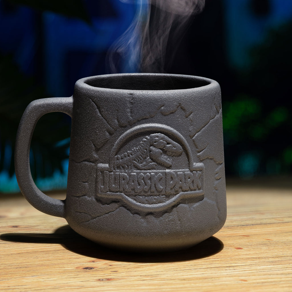 Zdjęcie produktu Jurassic Park - Szary kubek z logo