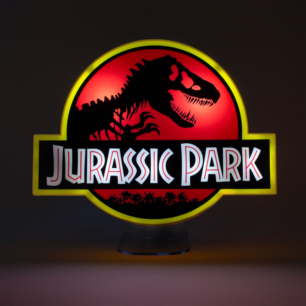 Zdjęcie produktu Jurassic Park - Lampa z logo, w tym stojak