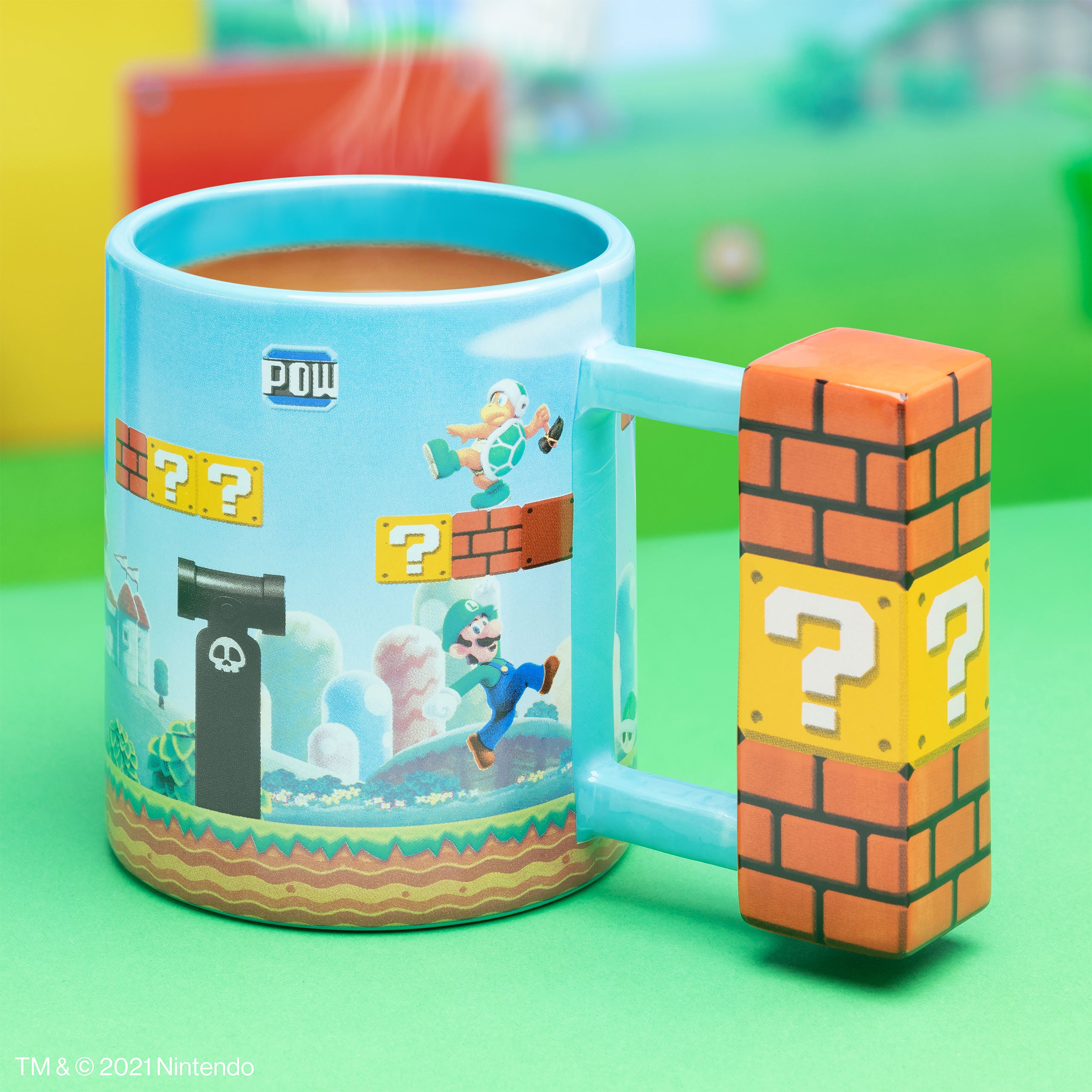Zdjęcie produktu Super Mario - Kubek z pytajnikiem z uchwytem 3D