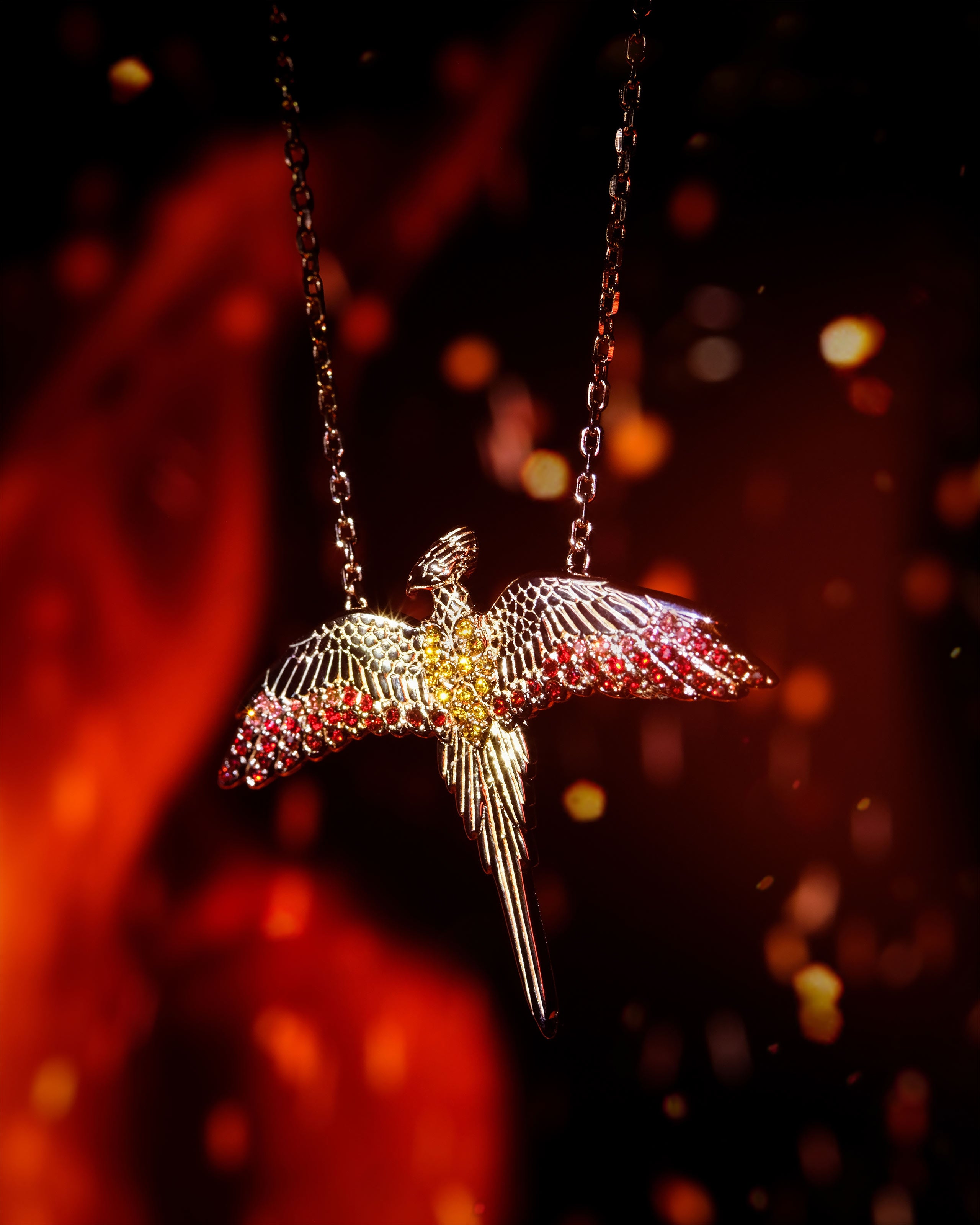 Product image Harry Potter - Fawkes Necklace with Crystals