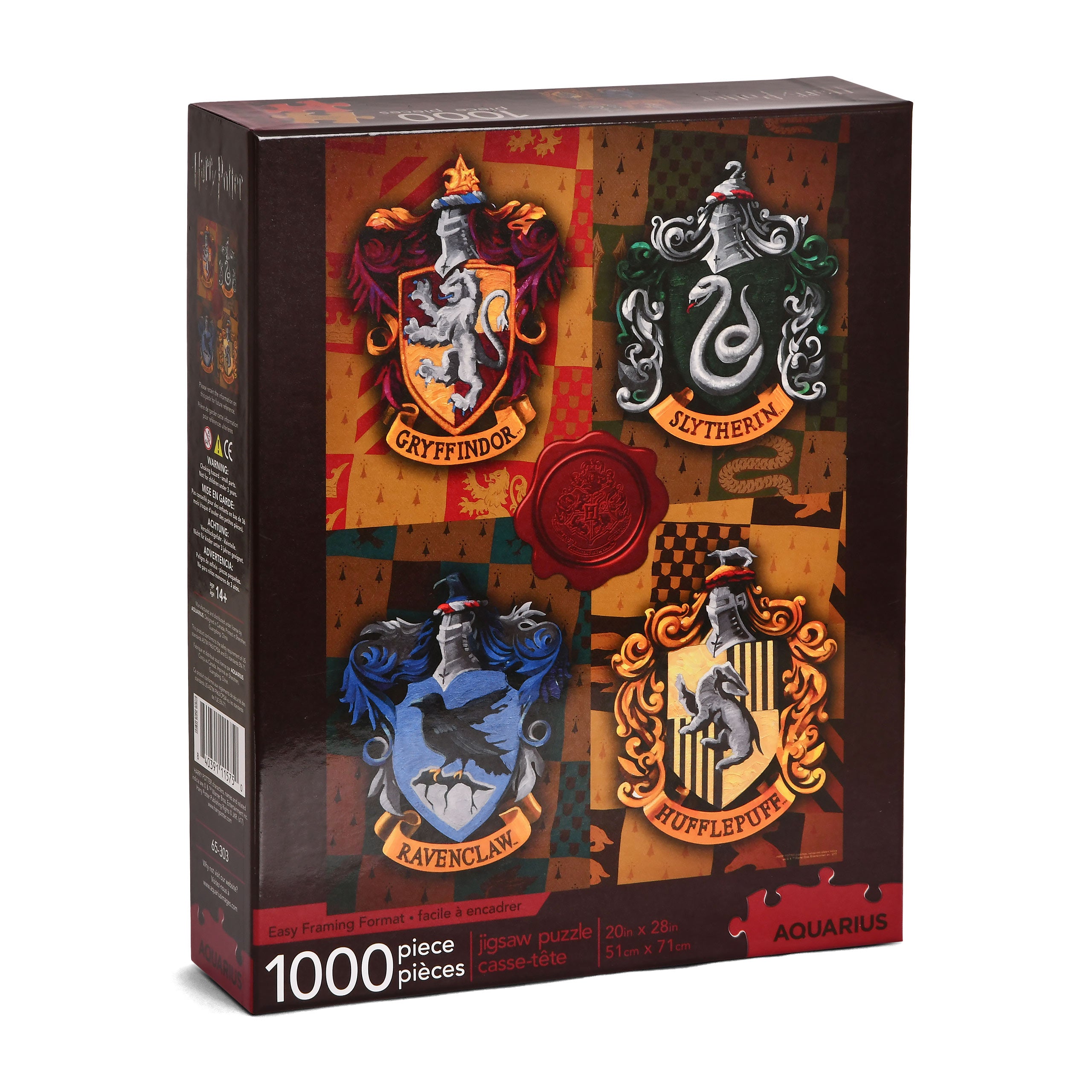 Product image Harry Potter - Hogwarts House Crests Puzzle 1000 Pieces