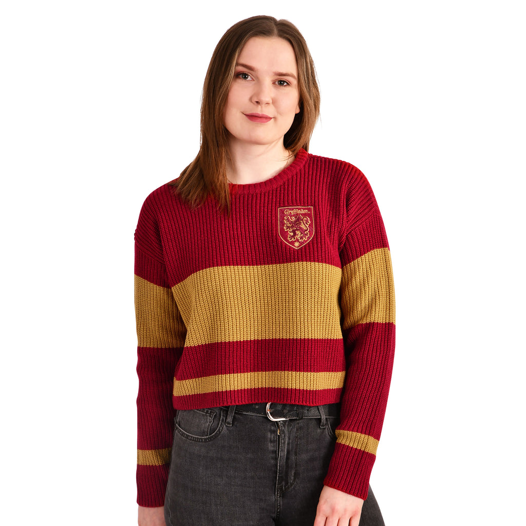 Zdjęcie produktu Harry Potter - Gryffindor Crop Sweter Damski