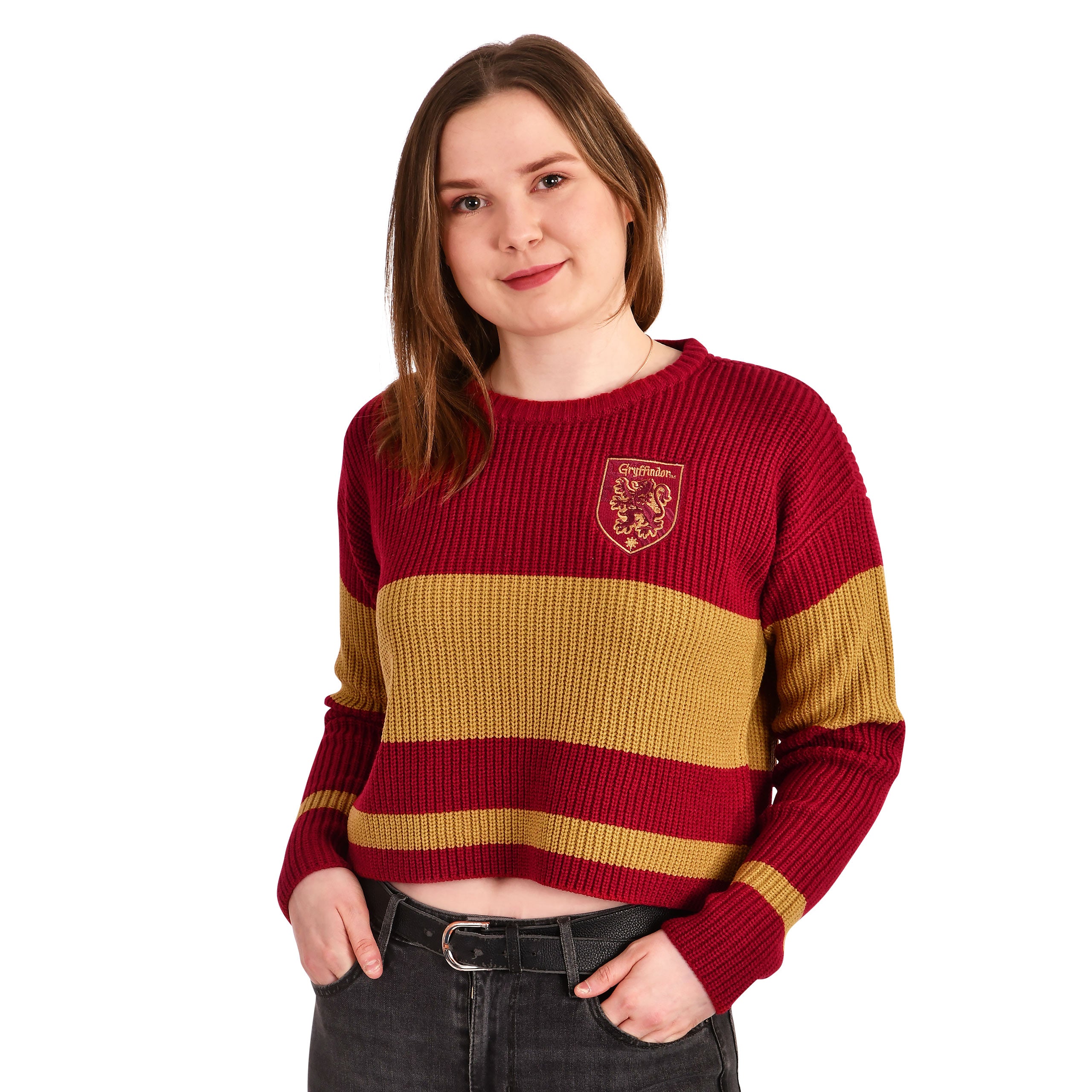 Zdjęcie produktu Harry Potter - Gryffindor Crop Sweter Damski