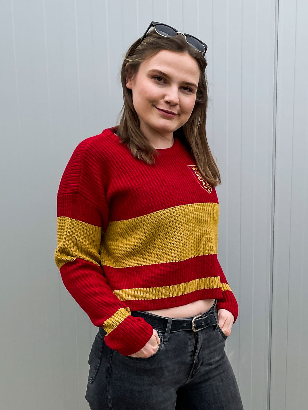 Zdjęcie produktu Harry Potter - Gryffindor Crop Sweter Damski