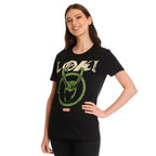 Zdjęcie produktu Loki - Koszulka z logo Badge czarna