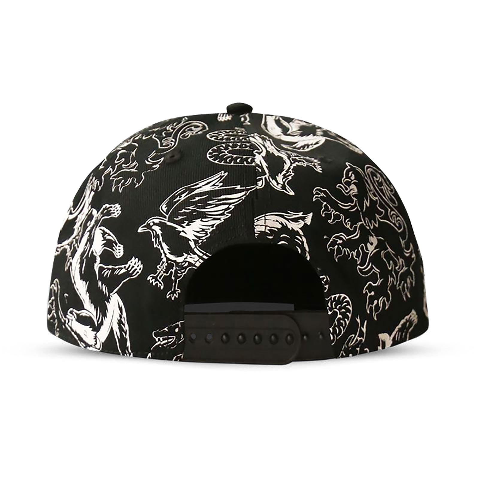 Zdjęcie produktu Harry Potter - Snapback czapka z herbami Hogwartu czarno-biała