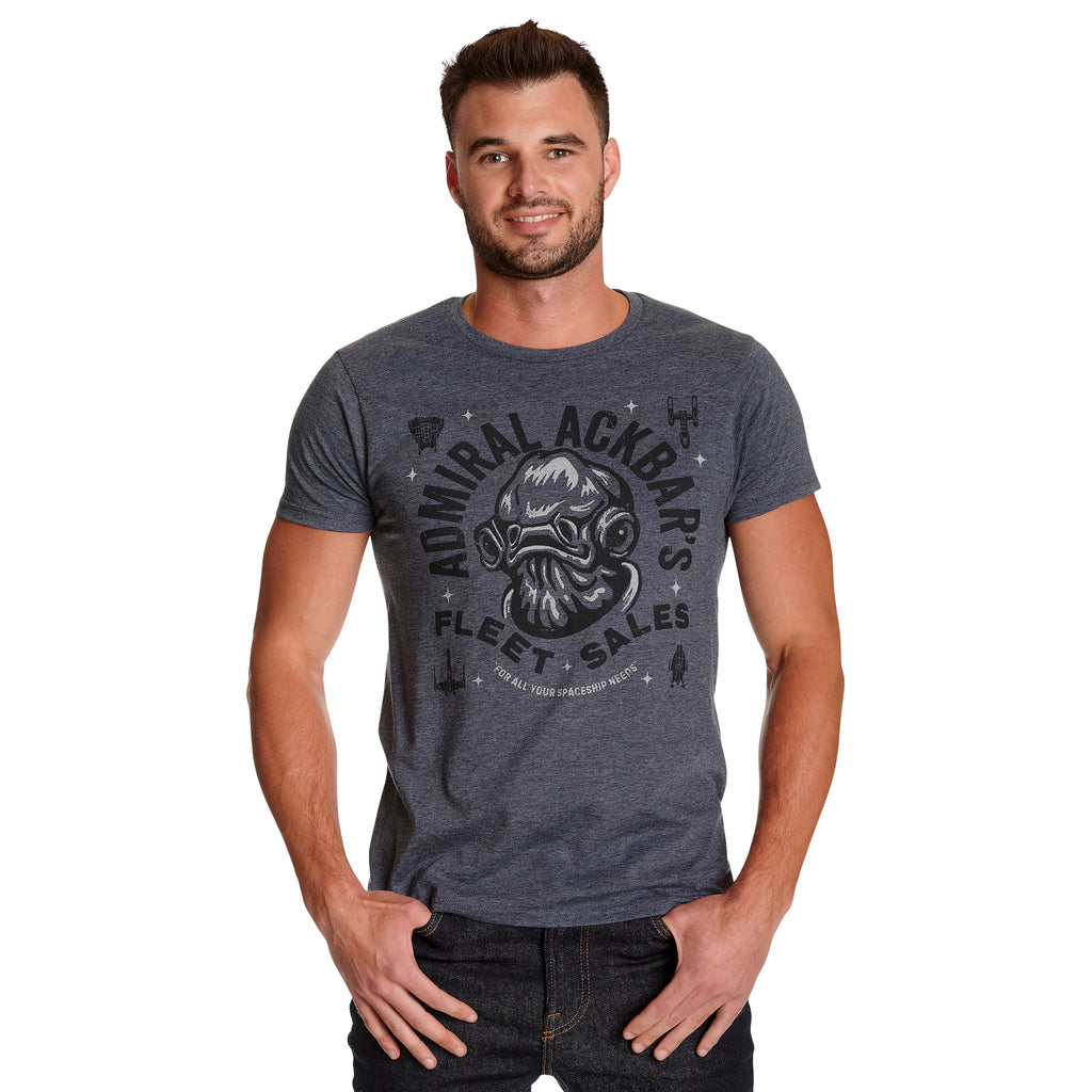 Zdjęcie produktu Star Wars - Admiral Ackbar's Fleet Sales T-Shirt niebieski