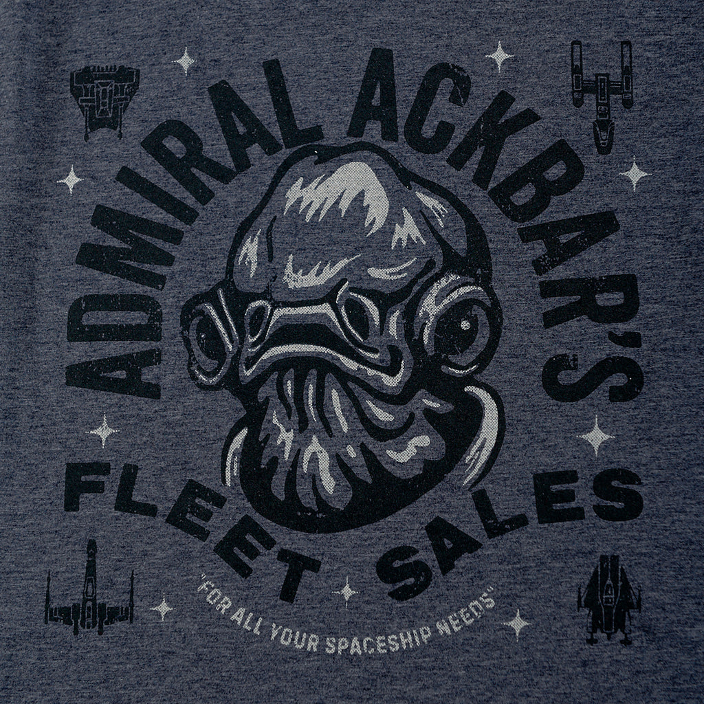 Zdjęcie produktu Star Wars - Admiral Ackbar's Fleet Sales T-Shirt niebieski