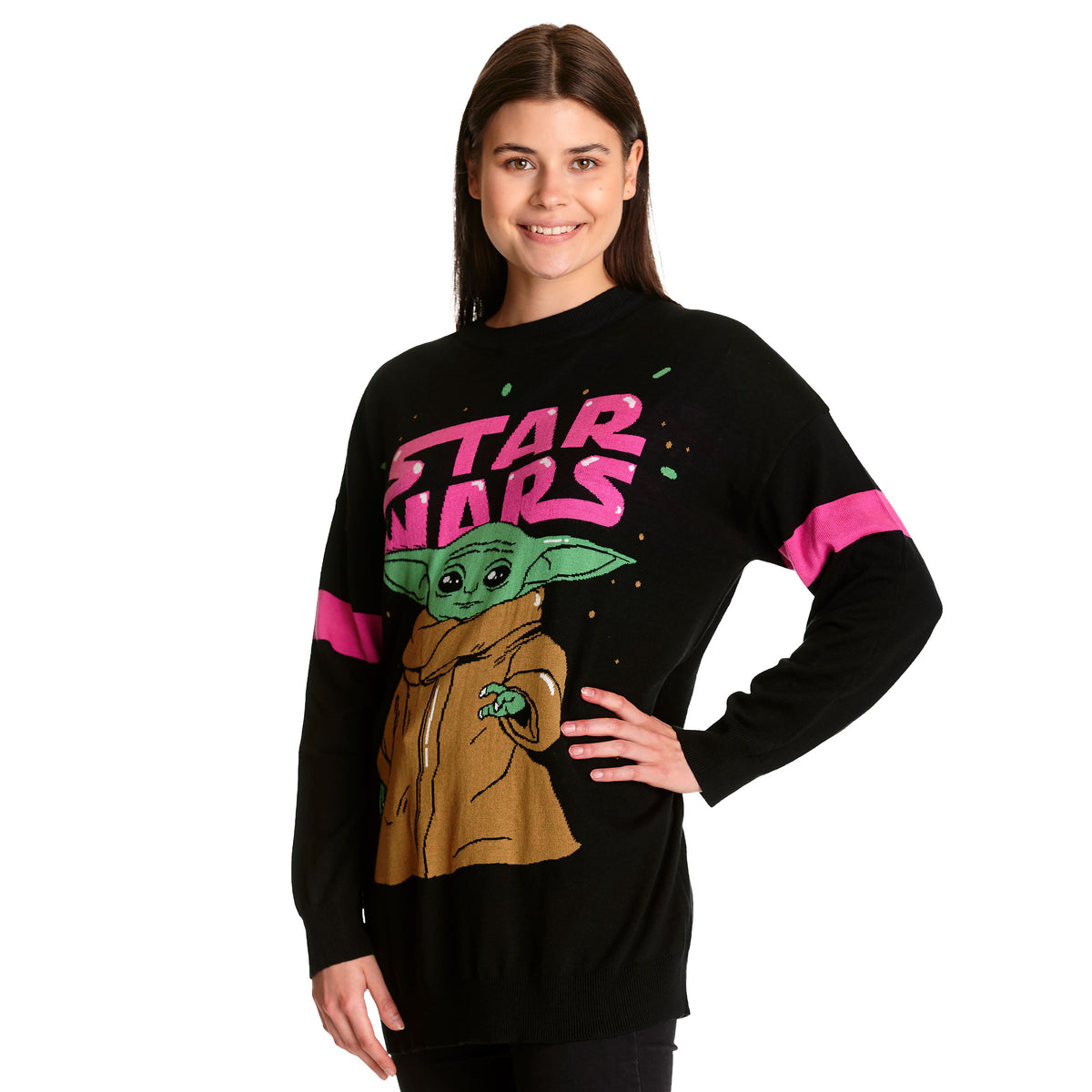 Zdjęcie produktu Grogu Oversize Sweter czarny - Star Wars The Mandalorian