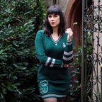 Zdjęcie produktu Harry Potter - Slytherin sweterkowa sukienka zielona