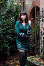 Zdjęcie produktu Harry Potter - Slytherin sweterkowa sukienka zielona