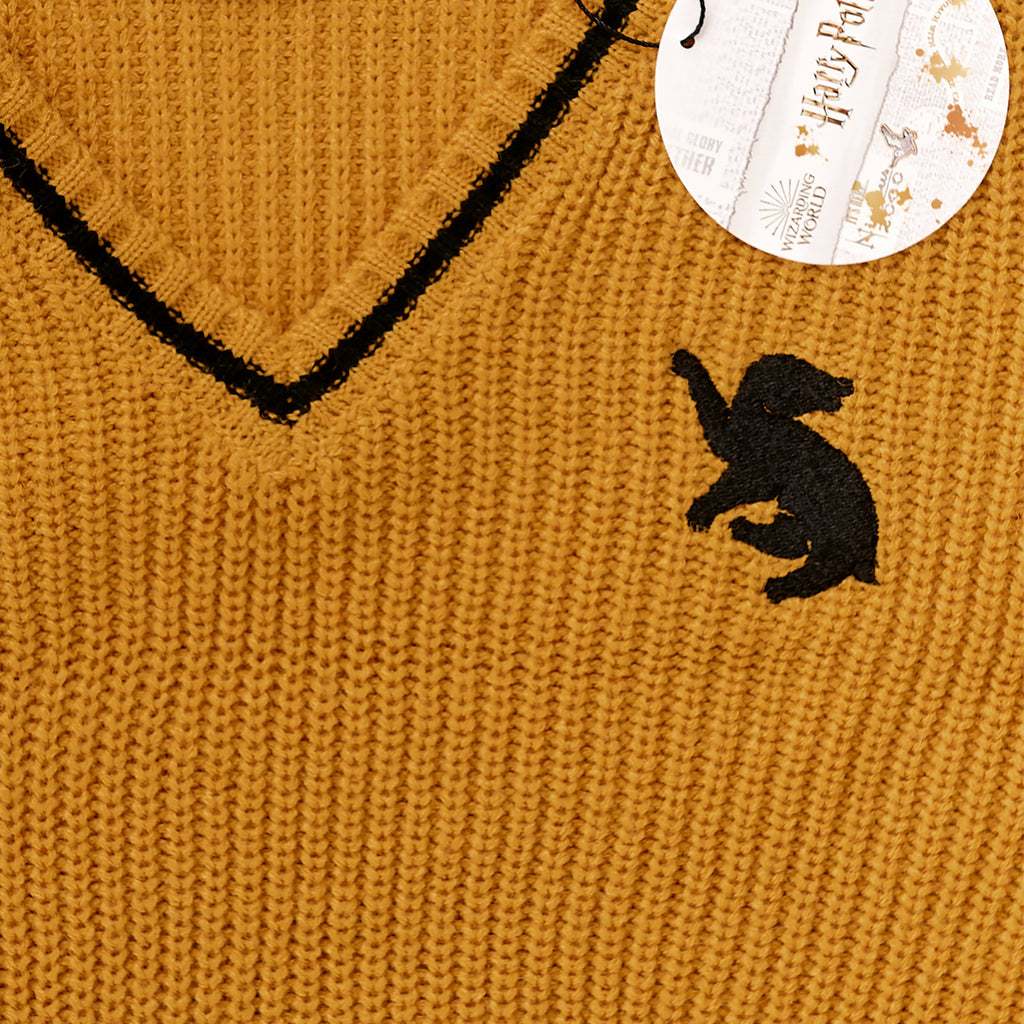 Zdjęcie produktu Harry Potter - Hufflepuff sukienka swetrowa żółta
