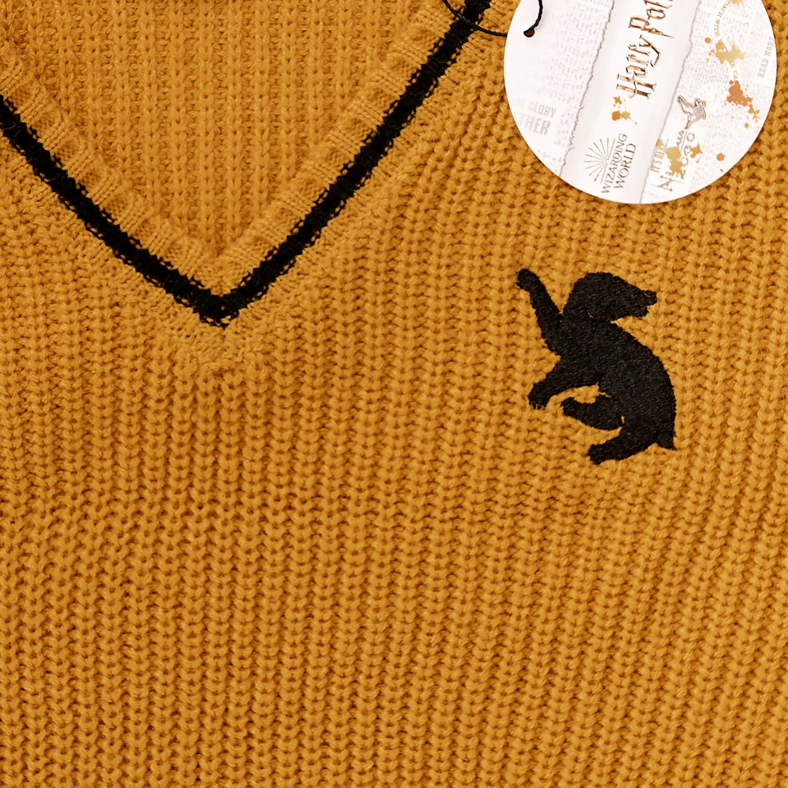Zdjęcie produktu Harry Potter - Hufflepuff sukienka swetrowa żółta