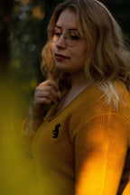 Zdjęcie produktu Harry Potter - Hufflepuff sukienka swetrowa żółta