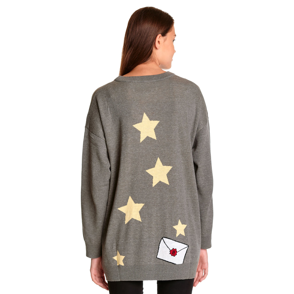 Zdjęcie produktu Harry Potter - Hedwig Oversize Sweter szary