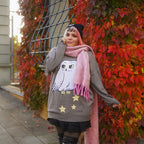 Zdjęcie produktu Harry Potter - Hedwig Oversize Sweter szary