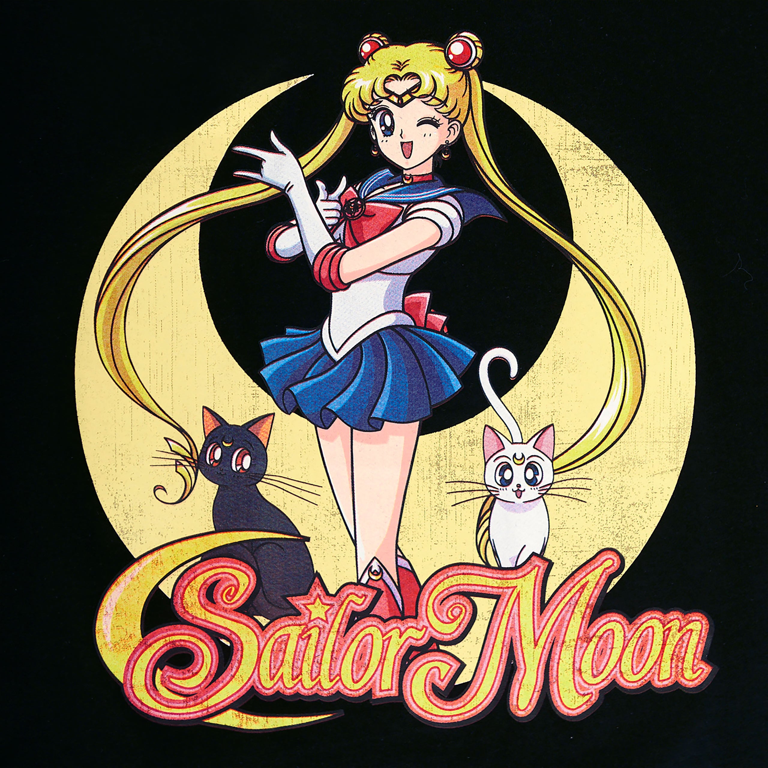 Zdjęcie produktu Sailor Moon - Koszulka z pozą dla kobiet, czarna