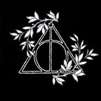 Zdjęcie produktu Krótka piżama z koronką dla kobiet Insygnia Śmierci - Harry Potter