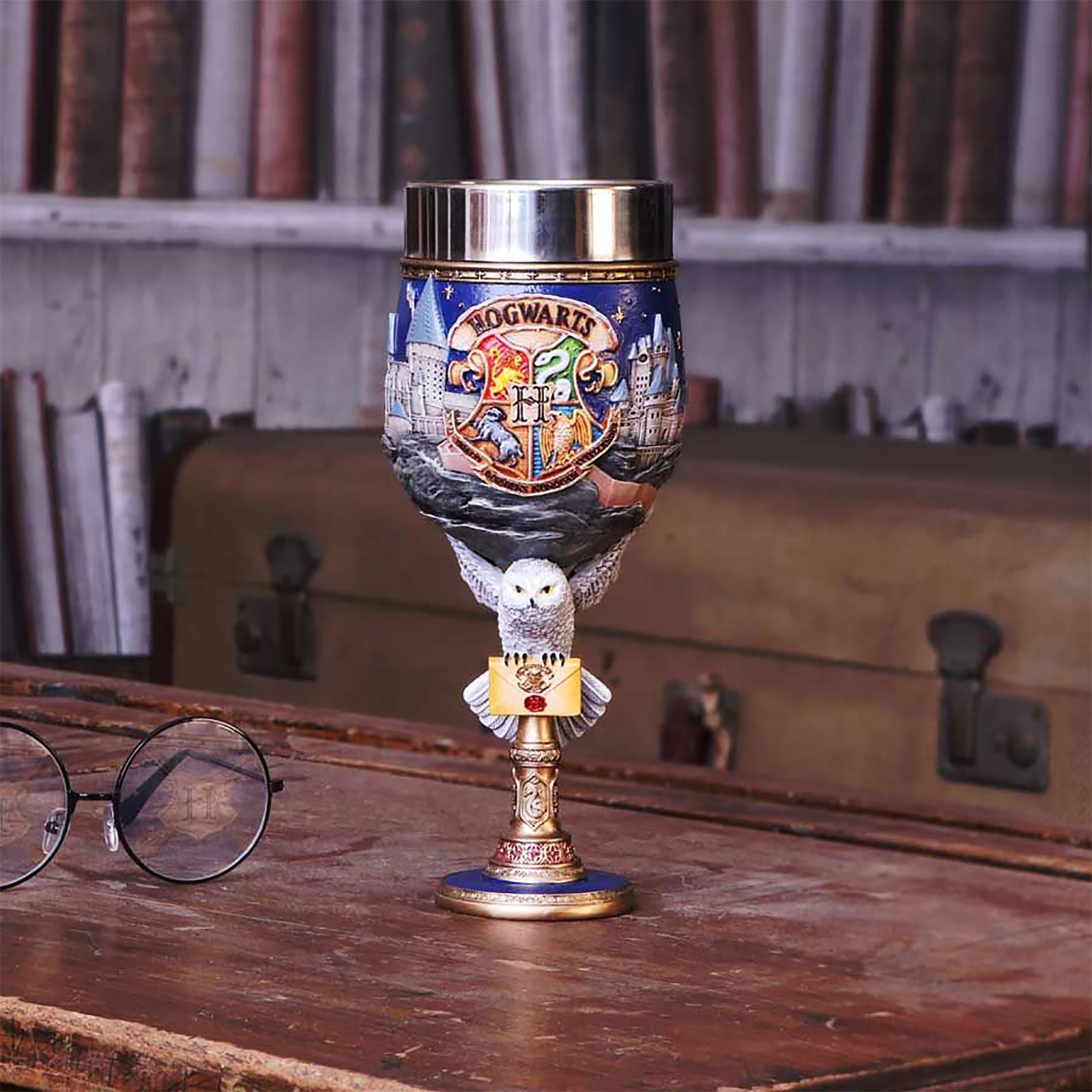Zdjęcie produktu Harry Potter - Puchar deluxe z logo Hogwartu