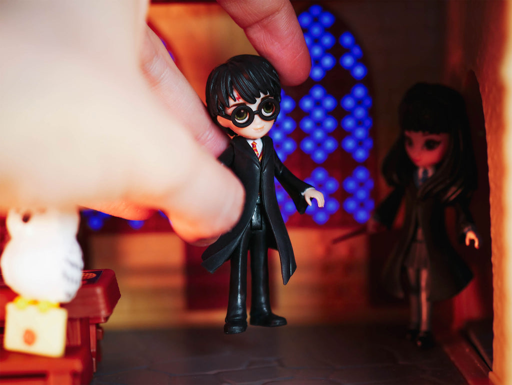 Zdjęcie produktu Harry Potter - Zestaw figurek kolekcjonerskich Harry, Cho, Hedwig i list z Hogwartu