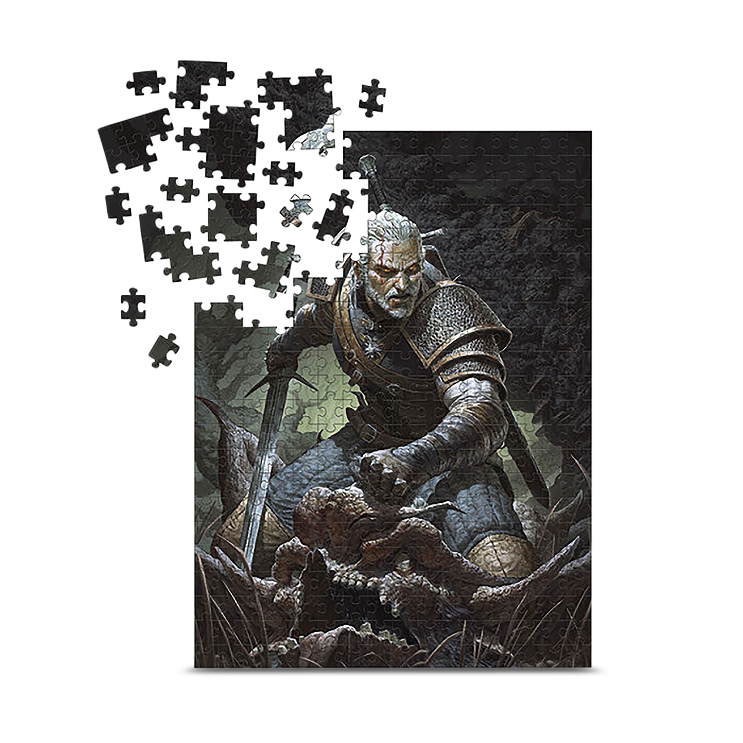Zdjęcie produktu Wiedźmin 3 - Puzzle Geralt Trophy 1000 elementów