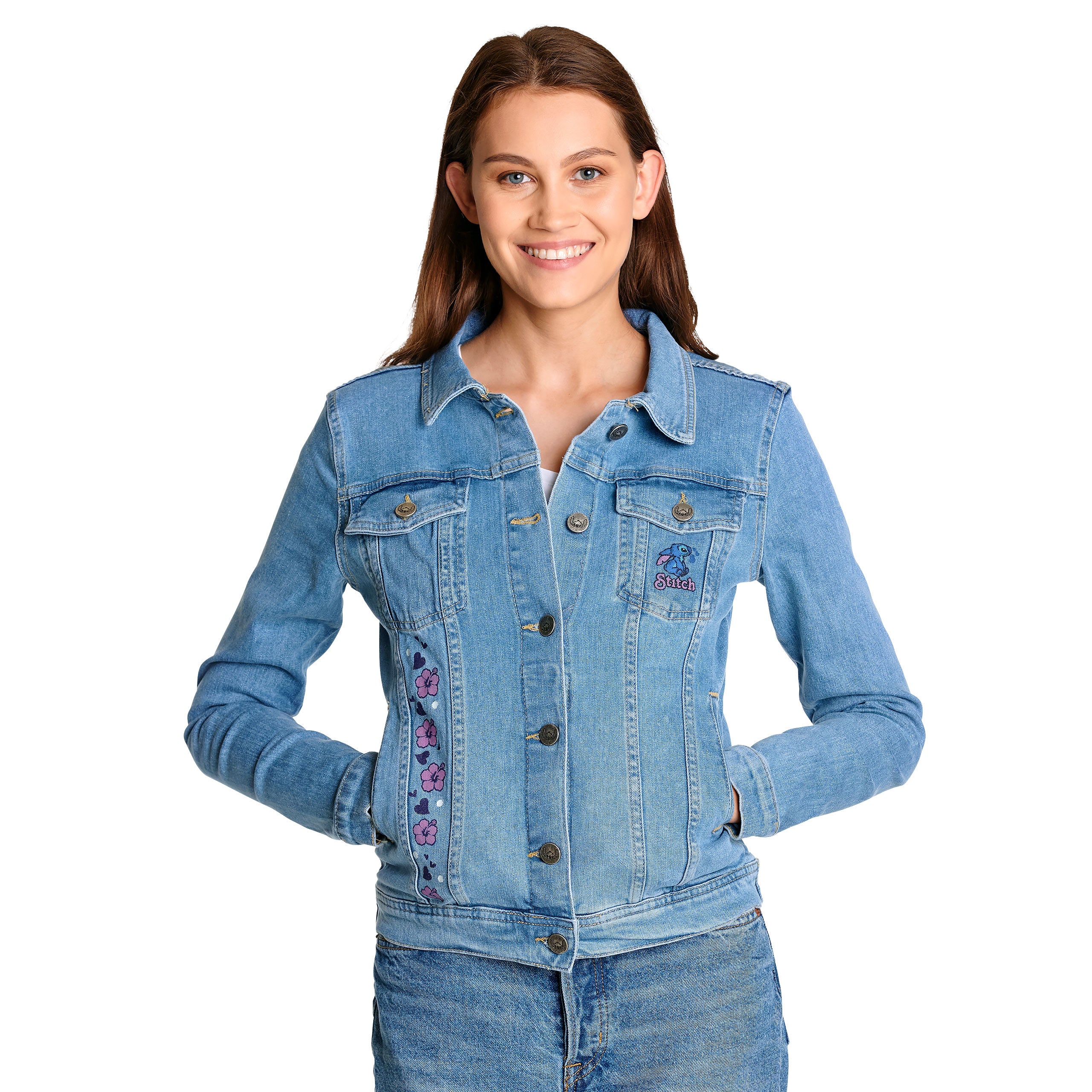 Product image Lilo & Stitch - Flowers Denim Jacket Women blue