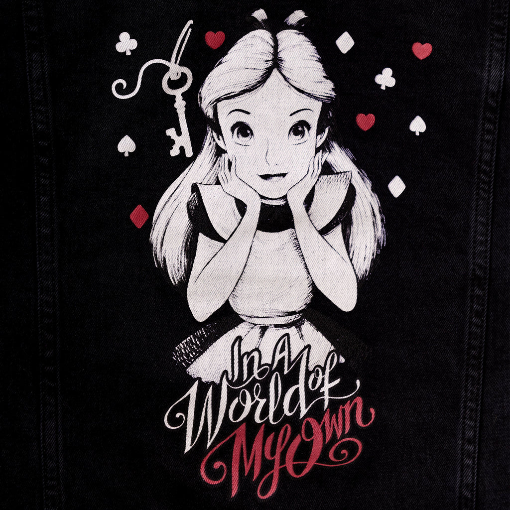 Product image Alice in Wonderland - Women's Black Denim Jacket
