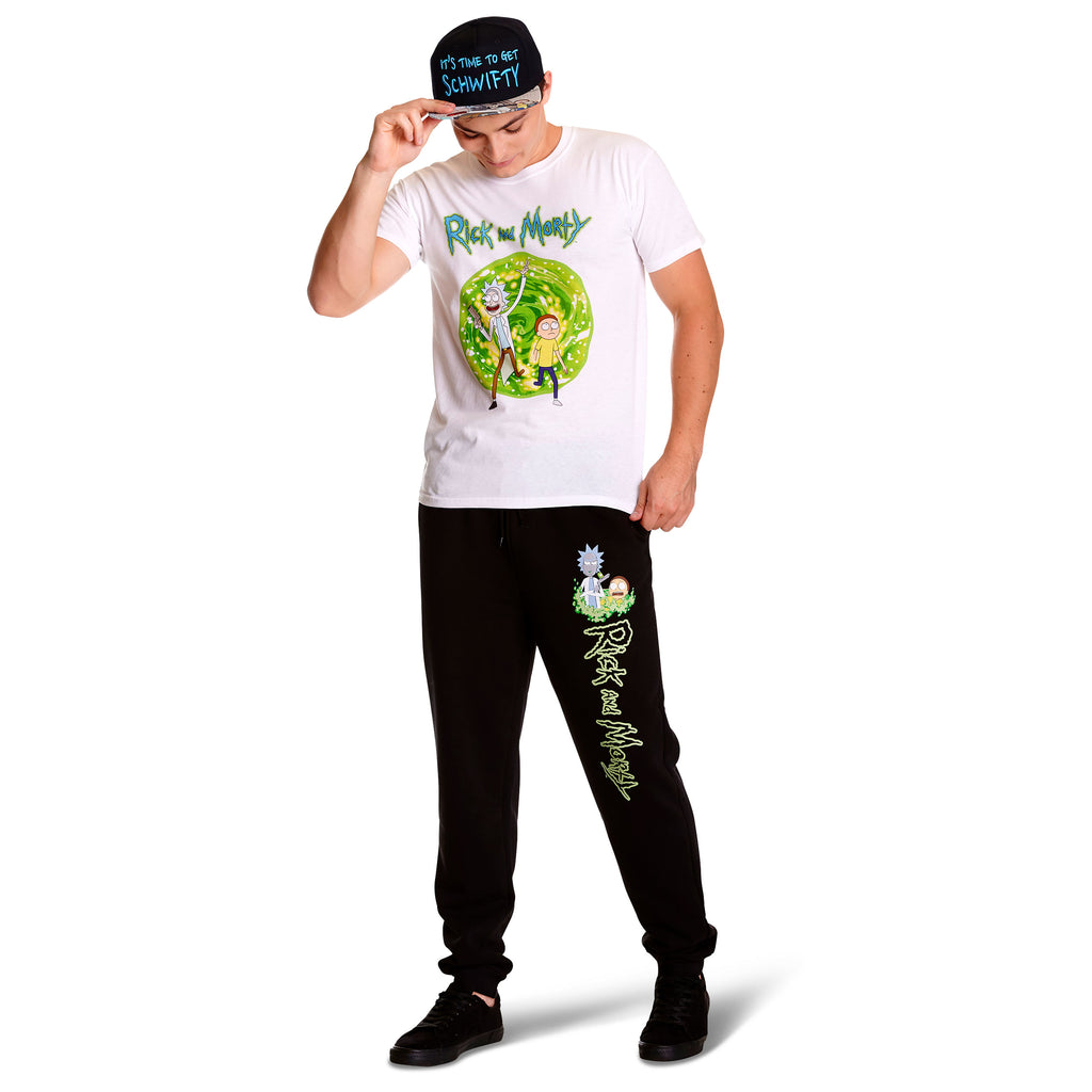 Zdjęcie produktu Rick and Morty - Logo spodnie dresowe Glow in the Dark czarne