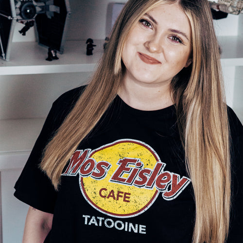 Zdjęcie produktu Koszulka Mos Eisley Cafe dla fanów Star Wars czarna