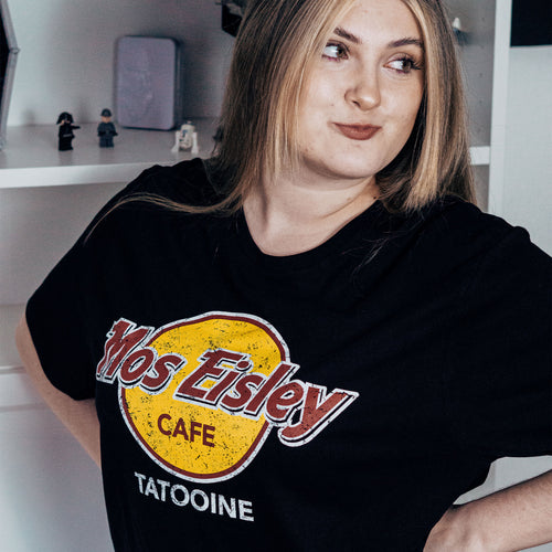 Zdjęcie produktu Koszulka Mos Eisley Cafe dla fanów Star Wars czarna