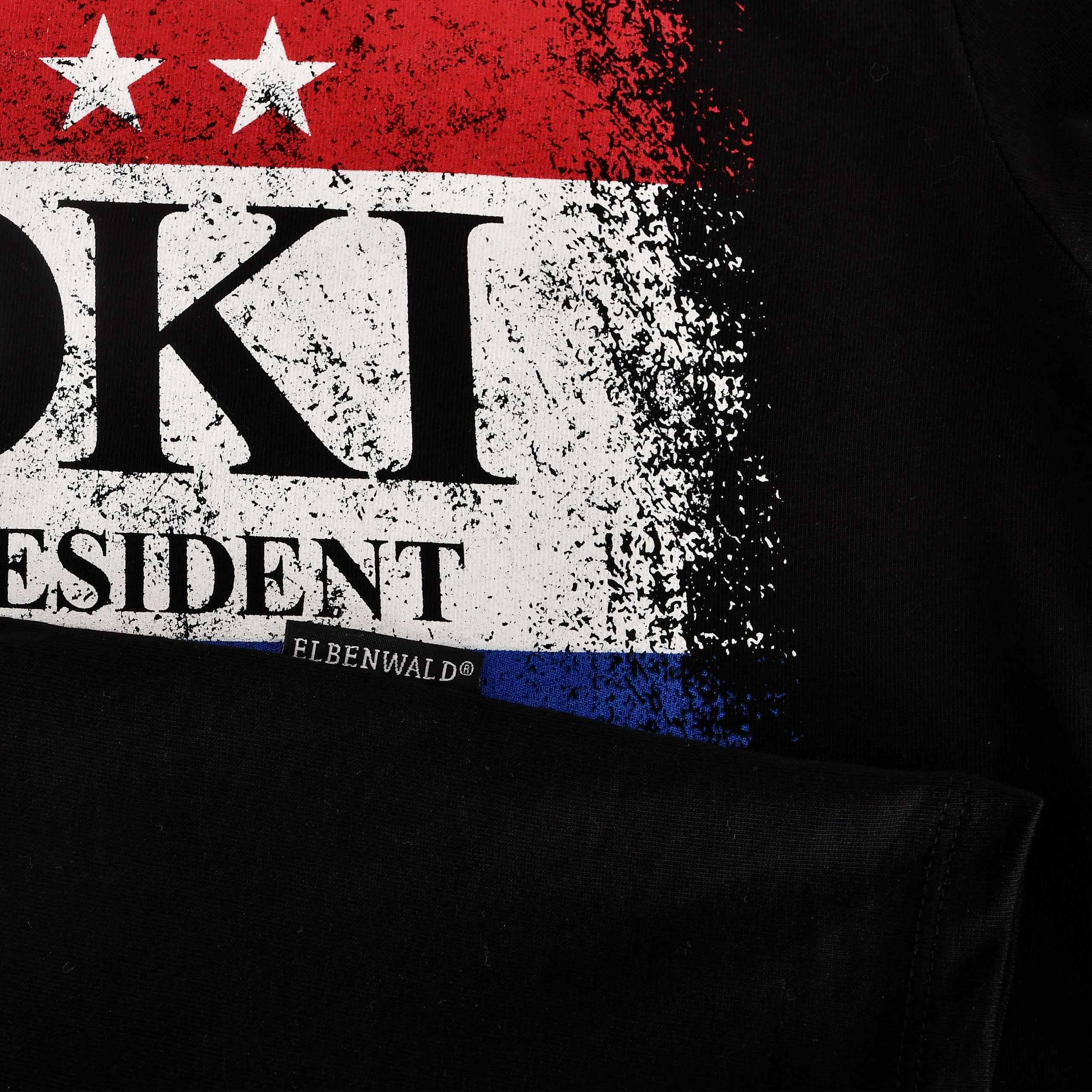 Zdjęcie produktu Koszulka For President czarna dla fanów Lokiego